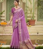 Tussar silk saree