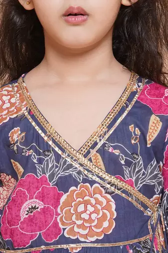 pink Printed Pure Cotton Kurta Set