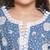 Blue Printed Pure Cotton Kurta Set