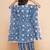 Blue Printed Pure Cotton Kurta Set