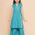 Green Solid Cotton Kurta Set