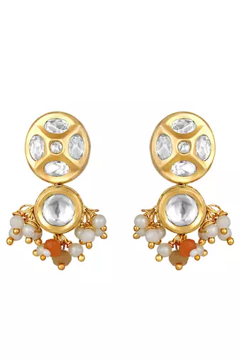 Kundan polki earrings