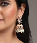 Kundan polki jhumkas