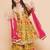 Yellow Printed Pure Cotton Kurta Set