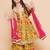 Yellow Printed Pure Cotton Kurta Set