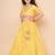 Yellow Woven Design Silk Lehenga Choli Set