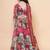 Maroon Printed Silk Lehenga Choli Set