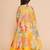 Yellow Printed Silk Lehenga Choli Set