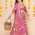 Pink Printed Cotton Lehenga Choli Set