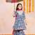 Blue Printed Pure Cotton Kurta Set