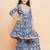 Blue Printed Pure Cotton Kurta Set