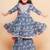 Blue Printed Pure Cotton Kurta Set