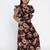 Black Printed Rayon Jumpsuit