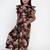 Black Printed Rayon Jumpsuit
