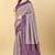 Grey & Blue Zari Woven Faux Faux Kanjivaram Silk Saree With Blouse Piece
