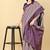 Grey & Blue Zari Woven Faux Faux Kanjivaram Silk Saree With Blouse Piece