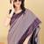 Grey & Blue Zari Woven Faux Faux Kanjivaram Silk Saree With Blouse Piece