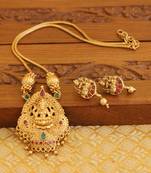 Matte finish temple necklace set