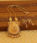 Matte finish temple necklace set