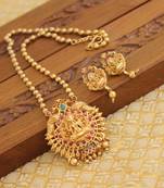 Matte finish temple necklace set