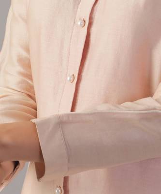 Pink embroidered shirt  with pants 5