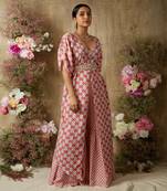 Pop pink gharara set