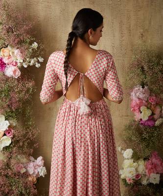 Pop pink anarkali 3