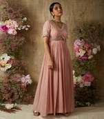 Blush pink anarkali