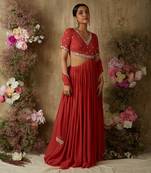 Rust red cut out set