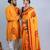 Matching Combo Couple Outfit With Yellow Saree And Mens Kurta