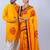 Matching Combo Couple Outfit With Yellow Saree And Mens Kurta