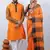 Matching Combo Couple Outfit With Yellow Saree And Mens Kurta