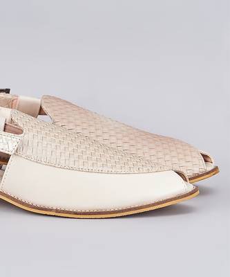 Off white leather slip on mules 3