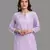 Embroidered Mauve Cotton Lucknowi Chikankari Indian Women Straight Kurti