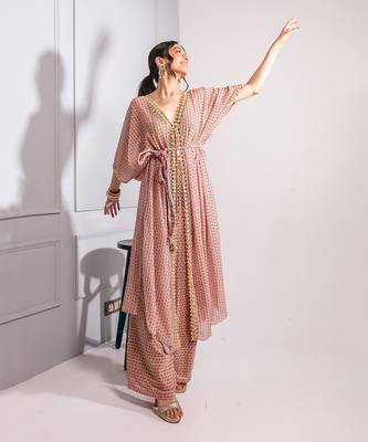 Multicolour printed kaftan set 2