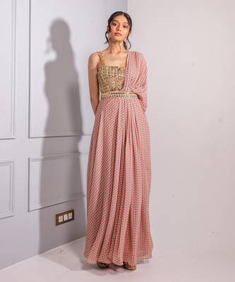 Multicolour printed cape set 1