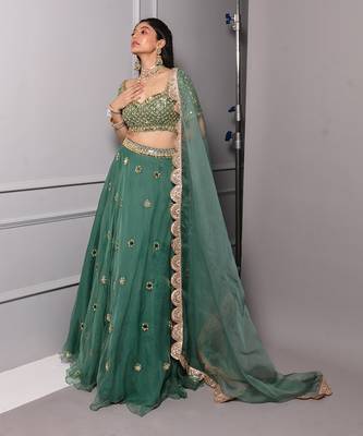 Aqua Lehenga set 1