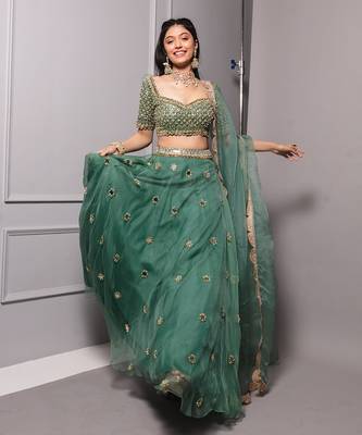 Aqua Lehenga set 2