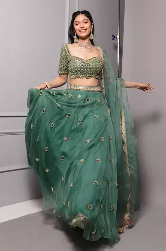 Aqua Lehenga set
