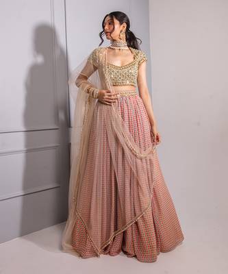Multicolour Printed Lehenga Set 1