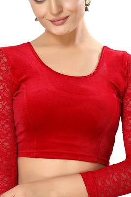 Non - Padded Cotton Lycra Round Neck Blouse 1