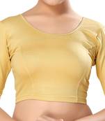 Non - Padded Shimmer Round Neck Blouse