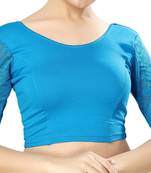 Non - Padded Cotton Lycra Round Neck Blouse