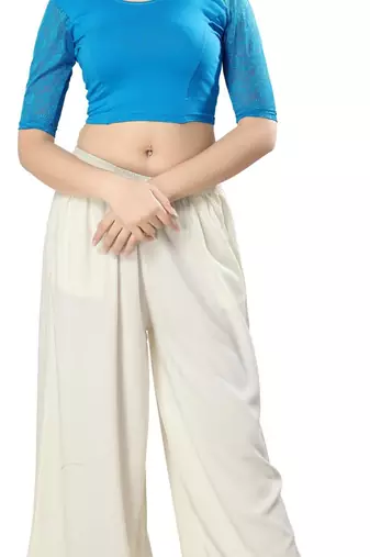 Non - Padded Cotton Lycra Round Neck Blouse