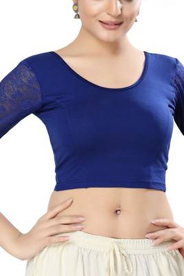 Non - Padded Cotton Lycra Round Neck Blouse 1