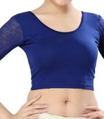 Non - Padded Cotton Lycra Round Neck Blouse