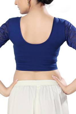 Non - Padded Cotton Lycra Round Neck Blouse 2