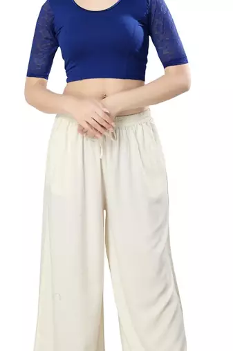 Non - Padded Cotton Lycra Round Neck Blouse