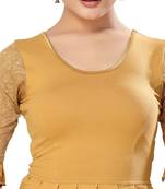 Non - Padded Cotton Lycra Round Neck Blouse
