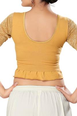 Non - Padded Cotton Lycra Round Neck Blouse 2